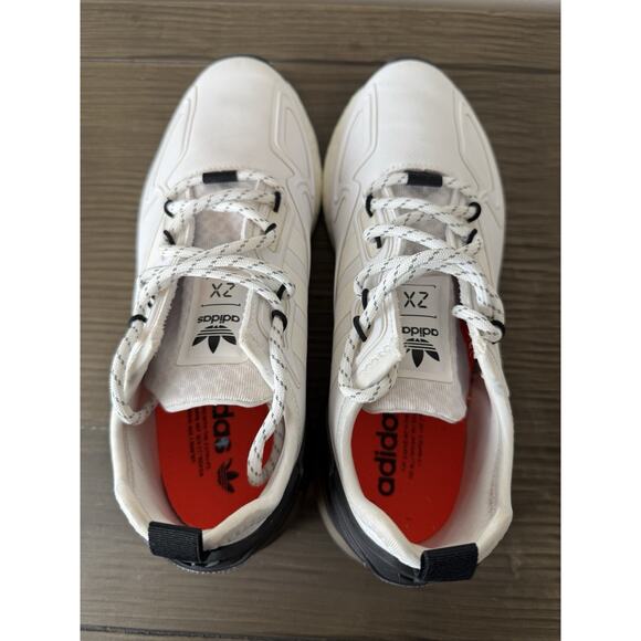 Adidas ZX 2K Boost Men\'s Size 7 US White Black Athletic Lace Up Sneakers FV8577 main image 7